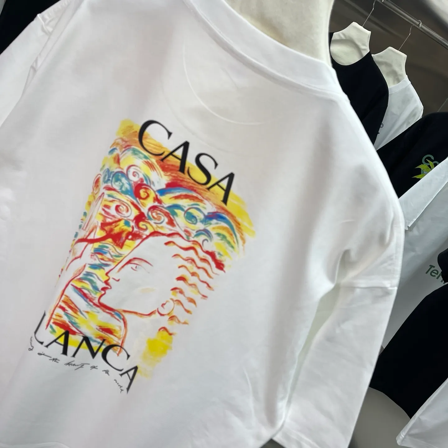 New Arrival Casablanca Classic Series T ～ ， ， 。 ， Classic ， In Stock ！ ：White Black Size：S M L XL XXL